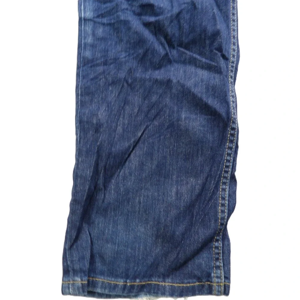 Levi's 513 Slim Straight Jeans Stretch Denim Men 36x30 Blue Dark Wash Casual EUC
